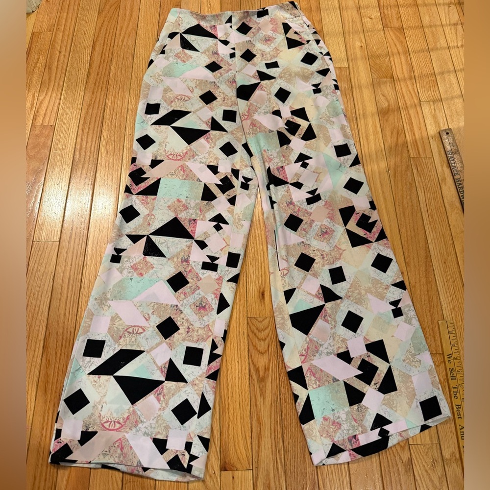 Robert Rodriguez Geometric Floral Patchwork Patte… - image 2